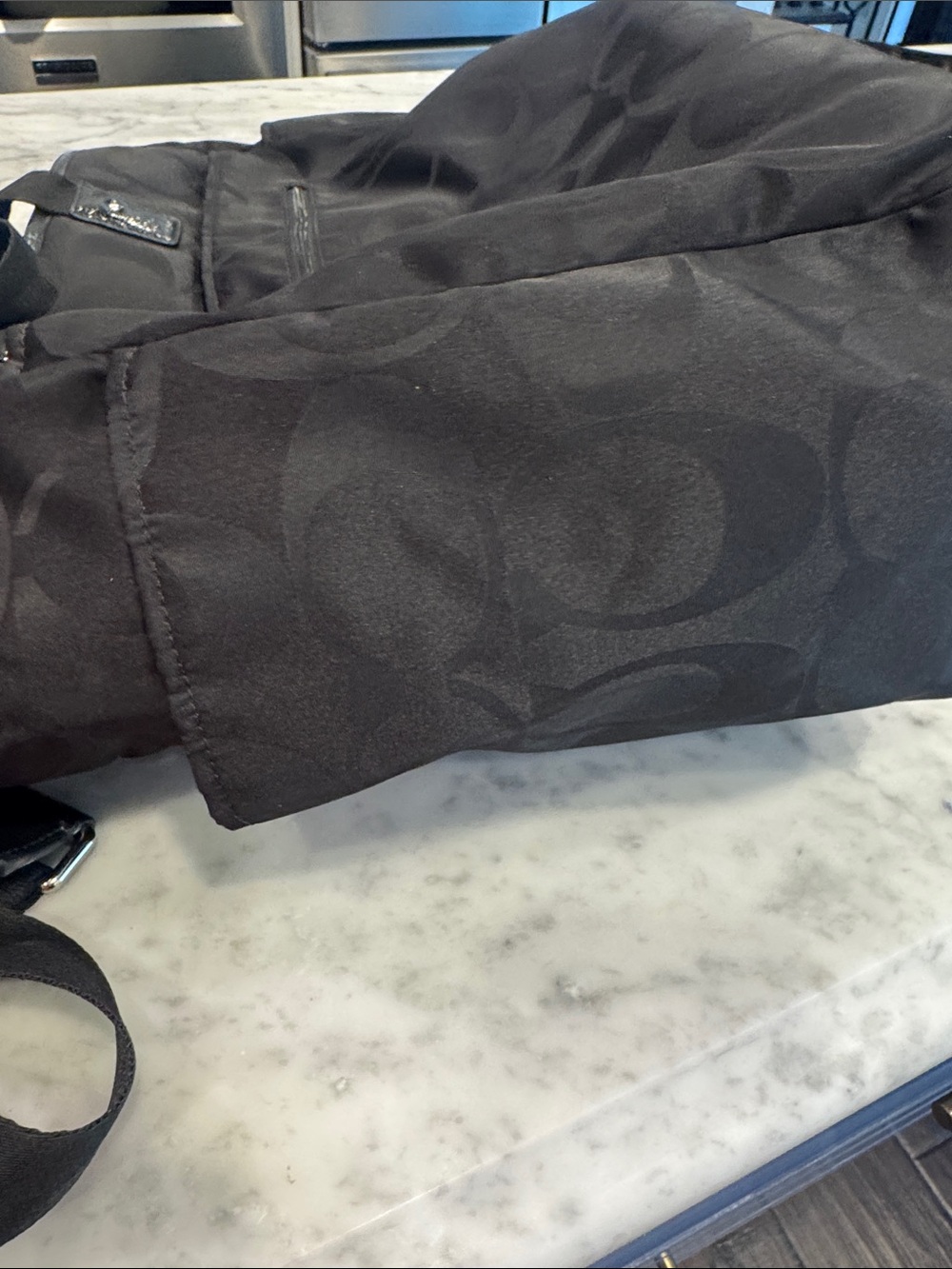Coach Black Signature Nylon Duffel Bag - Picture 8 of 9